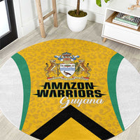 Guyana Cricket Round Carpet Amazon Warriors Est 2013 Version - Wonder Print Shop