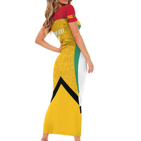 Guyana Cricket Custom Short Sleeve Bodycon Dress Amazon Warriors Est 2013 Version - Wonder Print Shop