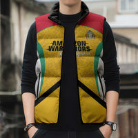 Guyana Cricket Custom Sleeveless Puffer Jacket Amazon Warriors Est 2013 Version - Wonder Print Shop