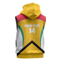 Guyana Cricket Custom Sleeveless Zip Hoodie Amazon Warriors Est 2013 Version - Wonder Print Shop