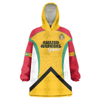 Guyana Cricket Custom Wearable Blanket Hoodie Amazon Warriors Est 2013 Version - Wonder Print Shop