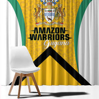 Guyana Cricket Window Curtain Amazon Warriors Est 2013 Version - Wonder Print Shop