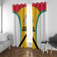 Guyana Cricket Window Curtain Amazon Warriors Est 2013 Version - Wonder Print Shop