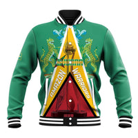 Custom Guyana Cricket Amazon Warriors Baseball Jacket Flag Style - Wonder Print Shop