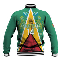 Custom Guyana Cricket Amazon Warriors Baseball Jacket Flag Style - Wonder Print Shop