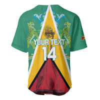 Custom Guyana Cricket Amazon Warriors Baseball Jersey Flag Style - Wonder Print Shop