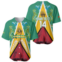 Custom Guyana Cricket Amazon Warriors Baseball Jersey Flag Style - Wonder Print Shop