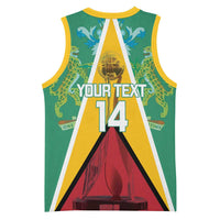 Custom Guyana Cricket Amazon Warriors Basketball Jersey Flag Style - Wonder Print Shop
