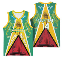 Custom Guyana Cricket Amazon Warriors Basketball Jersey Flag Style - Wonder Print Shop