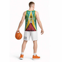 Custom Guyana Cricket Amazon Warriors Basketball Jersey Flag Style - Wonder Print Shop