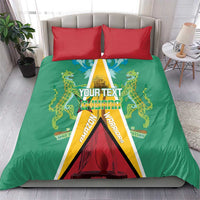 Custom Guyana Cricket Amazon Warriors Bedding Set Flag Style - Wonder Print Shop