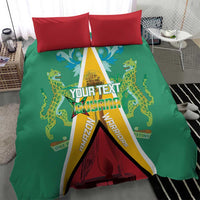 Custom Guyana Cricket Amazon Warriors Bedding Set Flag Style - Wonder Print Shop