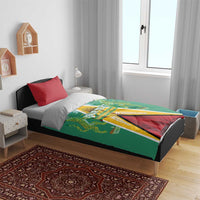 Custom Guyana Cricket Amazon Warriors Bedding Set Flag Style - Wonder Print Shop