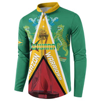 Custom Guyana Cricket Amazon Warriors Button Sweatshirt Flag Style - Wonder Print Shop