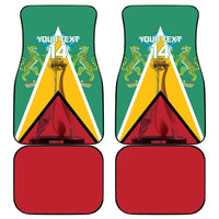 Custom Guyana Cricket Amazon Warriors Car Mats Flag Style - Wonder Print Shop