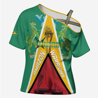 Custom Guyana Cricket Amazon Warriors Cross Shoulder Shirt Flag Style - Wonder Print Shop