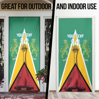 Custom Guyana Cricket Amazon Warriors Door Cover Flag Style - Wonder Print Shop