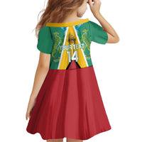 Custom Guyana Cricket Amazon Warriors Family Matching Off Shoulder Short Dress and Hawaiian Shirt Flag Style - Wonder Print Shop