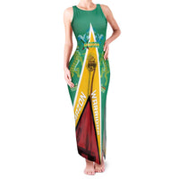 Custom Guyana Cricket Amazon Warriors Family Matching Tank Maxi Dress and Hawaiian Shirt Flag Style - Wonder Print Shop
