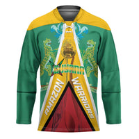 Custom Guyana Cricket Amazon Warriors Hockey Jersey Flag Style - Wonder Print Shop