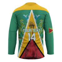 Custom Guyana Cricket Amazon Warriors Hockey Jersey Flag Style - Wonder Print Shop
