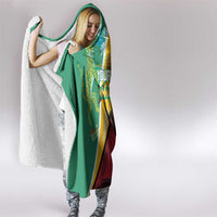 Custom Guyana Cricket Amazon Warriors Hooded Blanket Flag Style - Wonder Print Shop