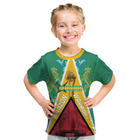 Custom Guyana Cricket Amazon Warriors Kid T Shirt Flag Style - Wonder Print Shop
