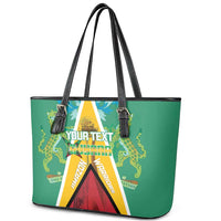 Custom Guyana Cricket Amazon Warriors Leather Tote Bag Flag Style - Wonder Print Shop