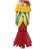 Custom Guyana Cricket Amazon Warriors Mermaid Dress Flag Style - Wonder Print Shop