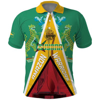 Custom Guyana Cricket Amazon Warriors Polo Shirt Flag Style - Wonder Print Shop