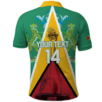 Custom Guyana Cricket Amazon Warriors Polo Shirt Flag Style - Wonder Print Shop