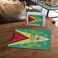 Custom Guyana Cricket Amazon Warriors Puzzle Flag Style - Wonder Print Shop