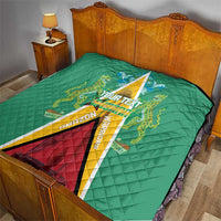 Custom Guyana Cricket Amazon Warriors Quilt Flag Style - Wonder Print Shop