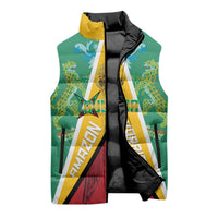 Custom Guyana Cricket Amazon Warriors Sleeveless Puffer Jacket Flag Style - Wonder Print Shop
