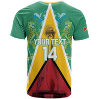 Custom Guyana Cricket Amazon Warriors T Shirt Flag Style - Wonder Print Shop