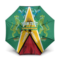 Custom Guyana Cricket Amazon Warriors Umbrella Flag Style - Wonder Print Shop
