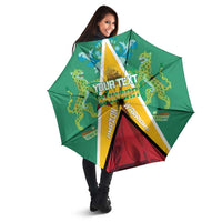 Custom Guyana Cricket Amazon Warriors Umbrella Flag Style - Wonder Print Shop