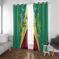 Custom Guyana Cricket Amazon Warriors Window Curtain Flag Style - Wonder Print Shop