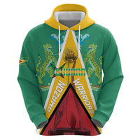 Custom Guyana Cricket Amazon Warriors Zip Hoodie Flag Style - Wonder Print Shop