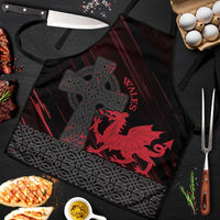 Wales Apron Celtic Cross Welsh Red Dragon - Wonder Print Shop