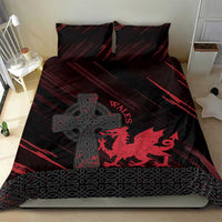 Wales Bedding Set Celtic Cross Welsh Red Dragon - Wonder Print Shop