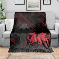 Wales Blanket Celtic Cross Welsh Red Dragon - Wonder Print Shop