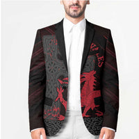 Wales Blazer Celtic Cross Welsh Red Dragon - Wonder Print Shop