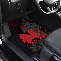 Wales Car Mats Celtic Cross Welsh Red Dragon - Wonder Print Shop