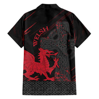 Wales Hawaiian Shirt Celtic Cross Welsh Red Dragon - Wonder Print Shop