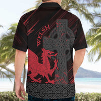 Wales Hawaiian Shirt Celtic Cross Welsh Red Dragon - Wonder Print Shop