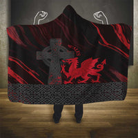 Wales Hooded Blanket Celtic Cross Welsh Red Dragon - Wonder Print Shop