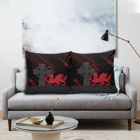 Wales Pillow Cover Celtic Cross Welsh Red Dragon - Wonder Print Shop