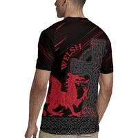 Wales Rugby Jersey Celtic Cross Welsh Red Dragon - Wonder Print Shop
