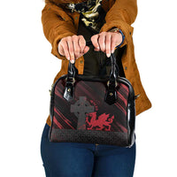Wales Shoulder Handbag Celtic Cross Welsh Red Dragon - Wonder Print Shop